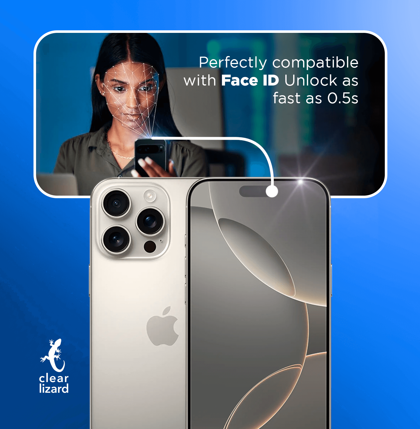 Apple iPhone 16e Screen Protection Clear Lizard