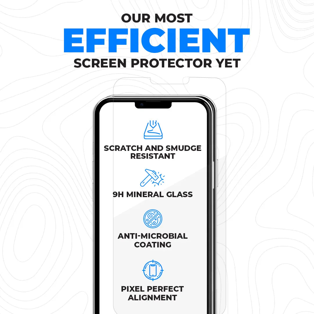 Apple iPhone 14 Plus Tempered Glass Screen Protector Clear Lizard