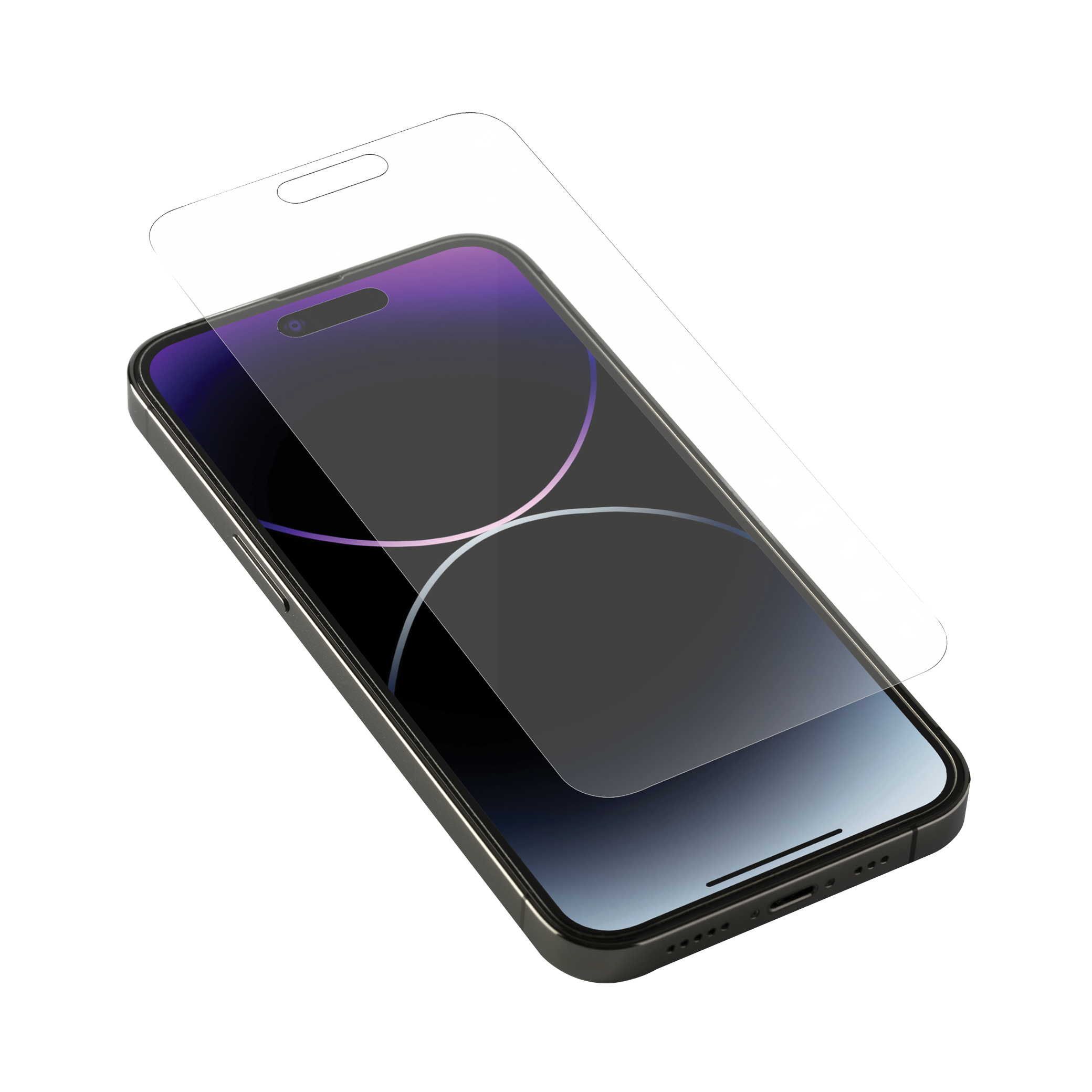 iPhone 15 Pro Max Tempered Glass Screen Protector Clear Lizard