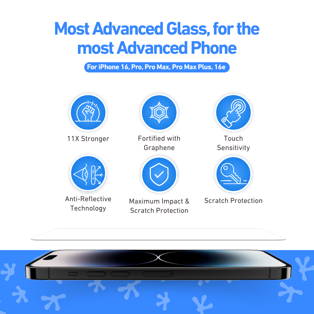 UltraVision AR Pro™ Screen Protector for Apple iPhone 16 - iPhone 16 screen protector Clear Lizard